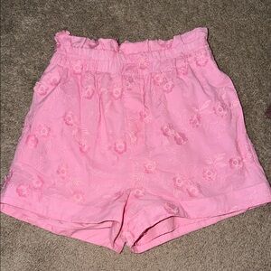 Entro Pink Embroidered Women’s Shorts